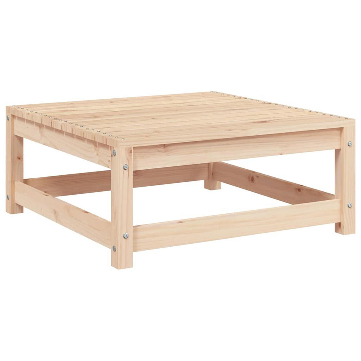 GARTEN-LOUNGE-SET 2-teilig Mit Kissen Kiefer Massivholz - Grau, Holz/Textil - vidaXL