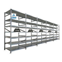 FACHBODENREGAL Proximo Stecksystem 250x600x60cm 7 Ebenen Beidseitig nutzbar Verzinkt - Silberfarben, Metall (600/250/60cm) - PROREGAL