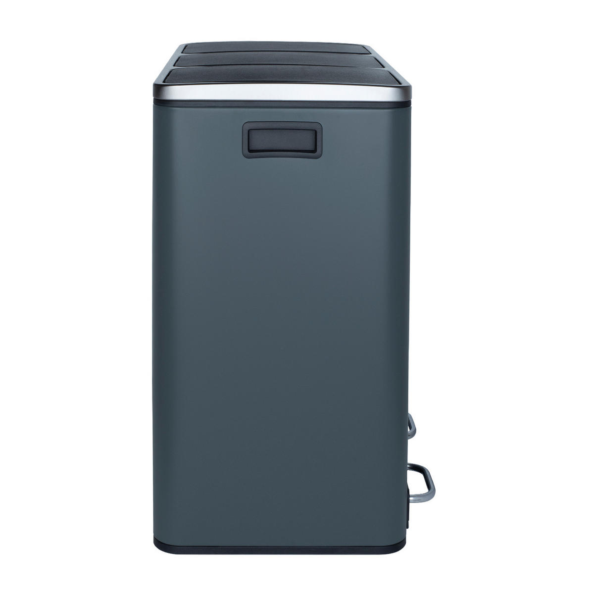 RECYCLINGMÜLLEIMER 54L, 3x18L Behälter- dunkelgraue N°984 - Dunkelgrau, Metall (61.5/56/34.5cm) - Les Collectors