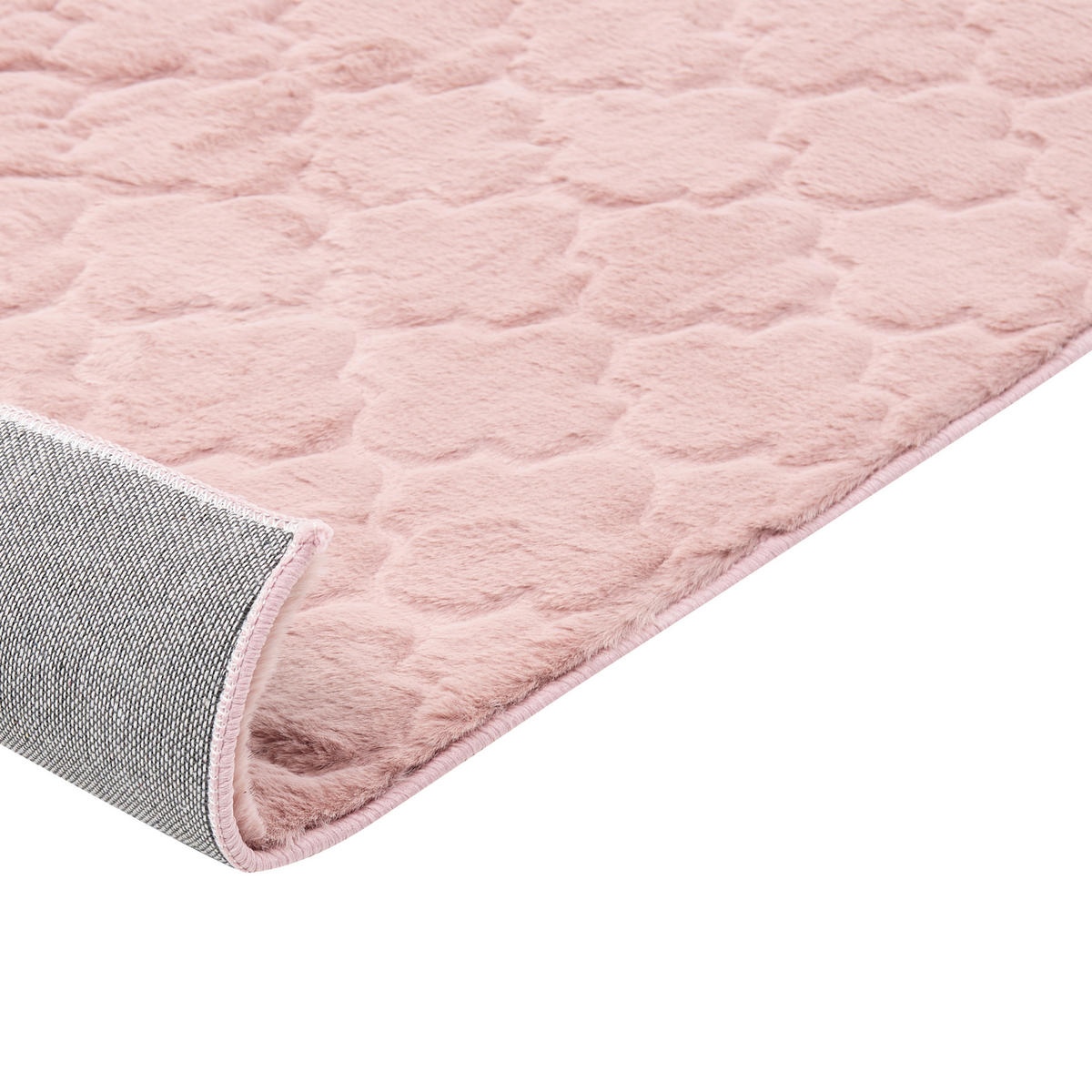 SHAGGY-KUNSTFELLTEPPICH Gharo 230/160 cm - Pink, Kunststoff (160/230cm) - Beliani