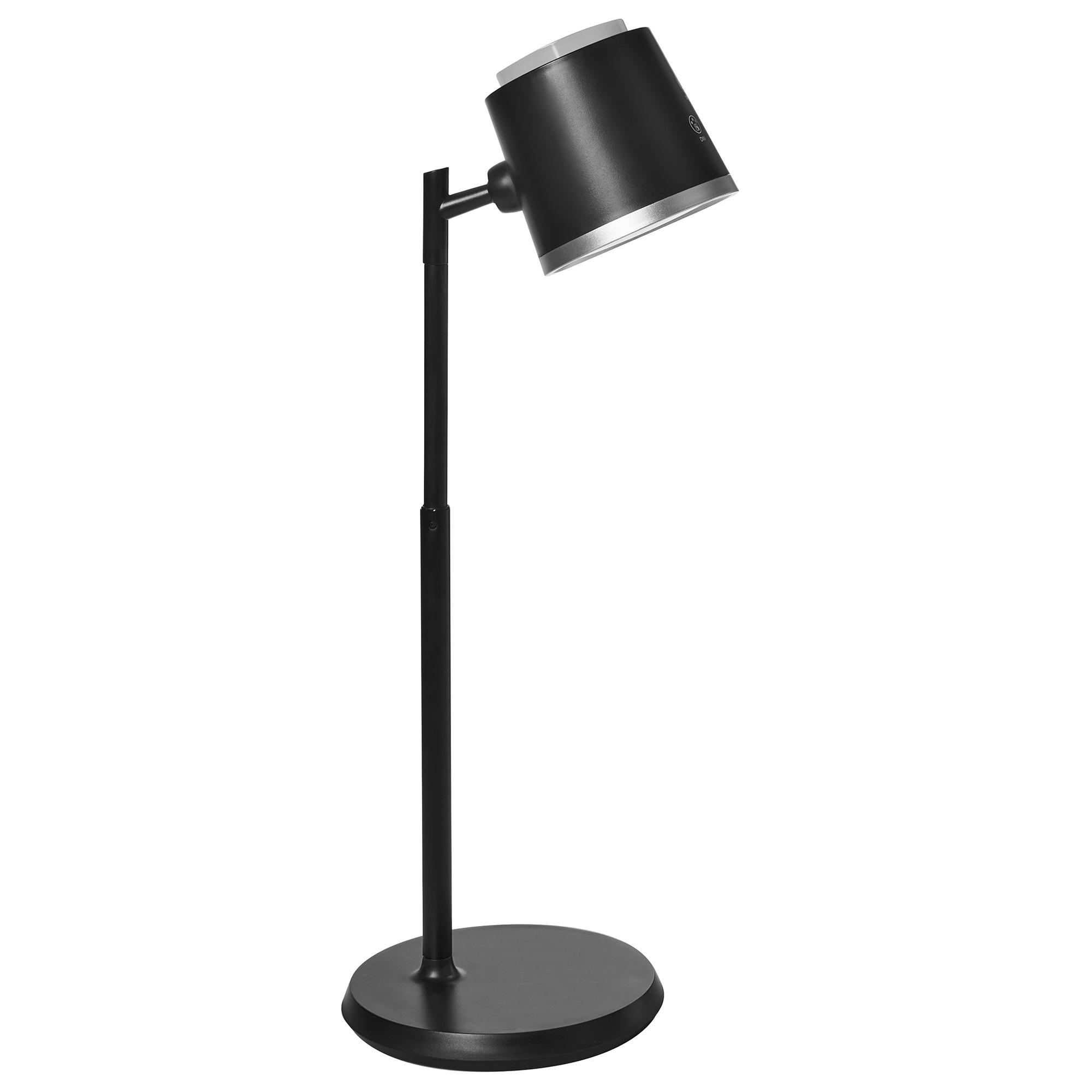 KABELLOSE LED Tischlampe mit Dimmer Schwarz Libra - Schwarz, Kunststoff (14/14/26cm) - Beliani
