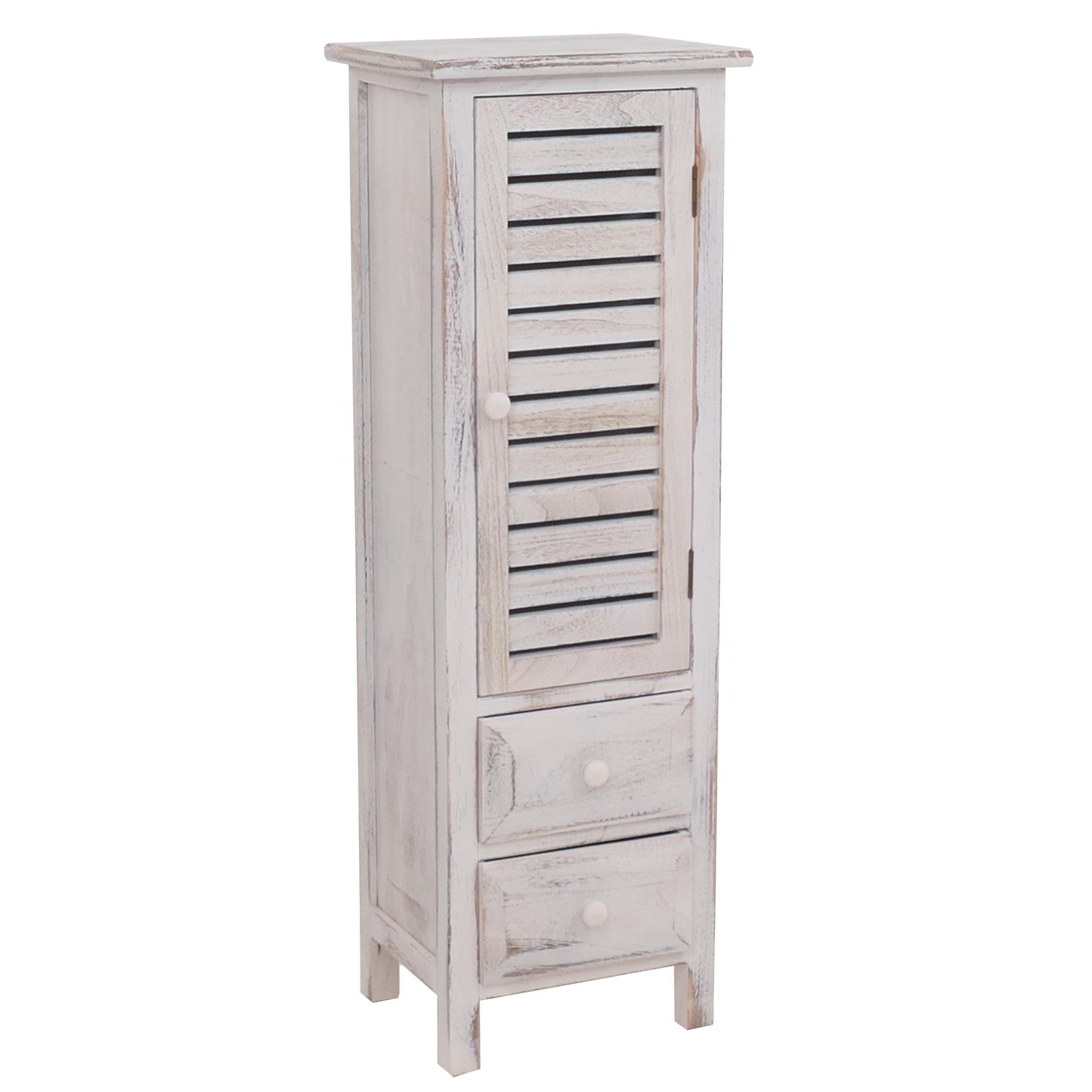 KOMMODE SCHRANK Weiß - Weiß, Holz (30/91/25cm) - MCW
