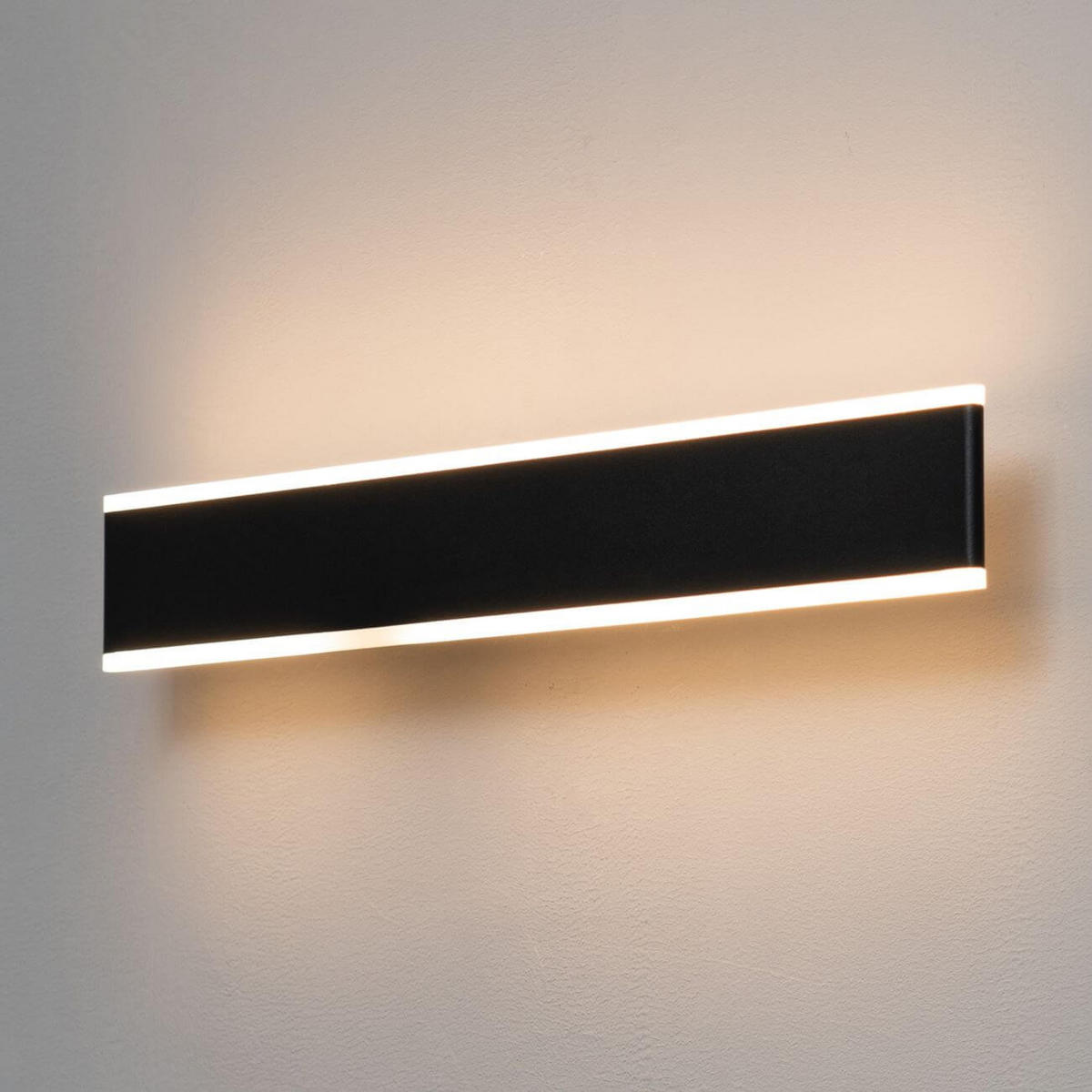 WANDLEUCHTE Bastia, Schwarz, 50cm - Schwarz, Metall (7.5/50/50cm) - KOSILUM