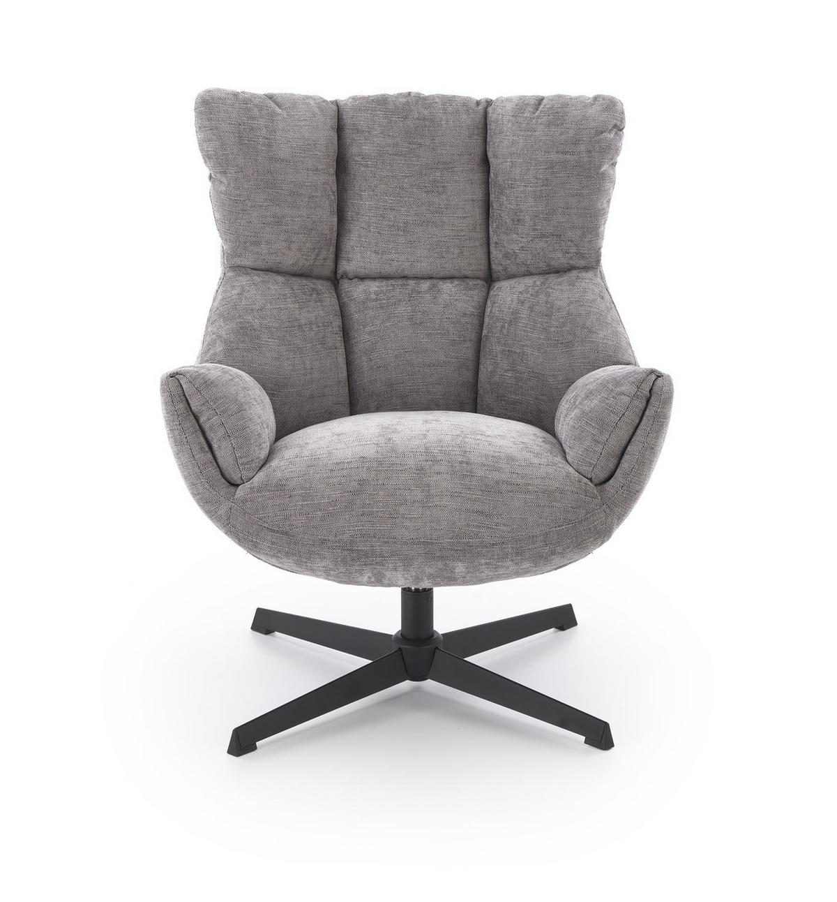 DREHSESSEL mit Polsterung COZY 360° - Grau, Textil (72/87/79cm) - Lookway