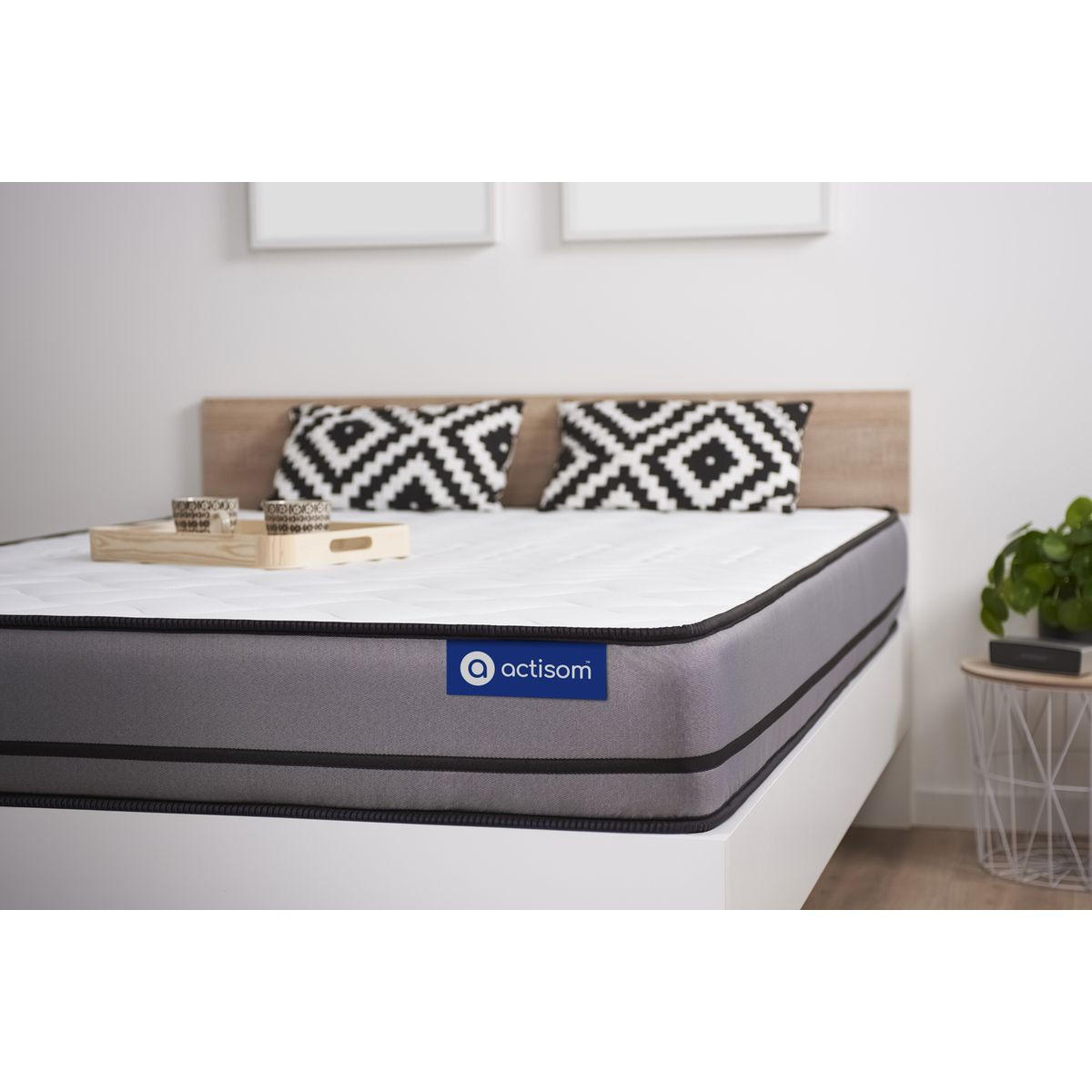 MATRATZE Actilatex night Latex und Memory-Schaum 100 x 200 cm h4 - Weiß, Textil (100/200cm) - ACTISOM
