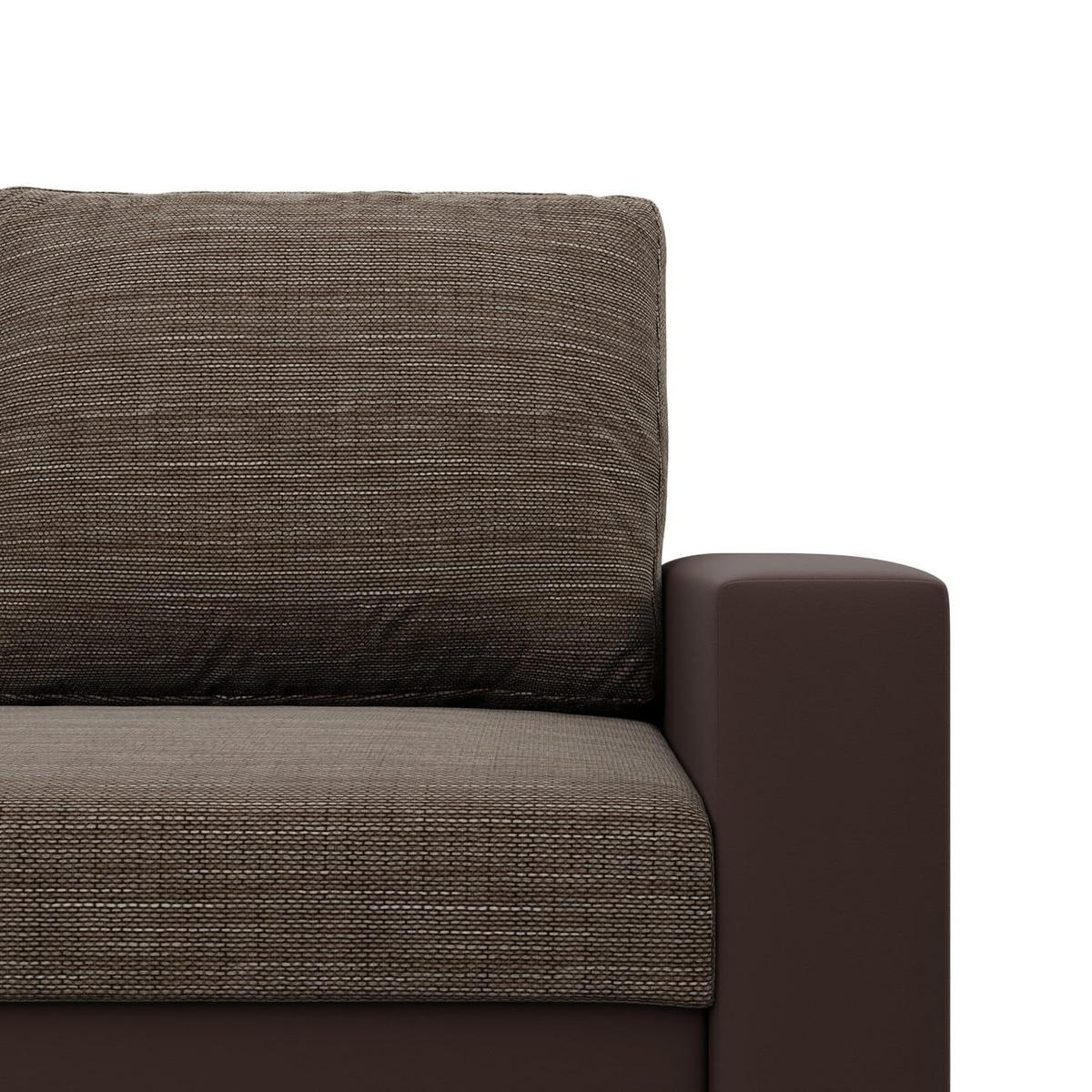 SOFA 3-SITZER MIT SCHLAFFUNKTION LUNA, Braun + Braun - Braun, Textil (220/92/92cm)