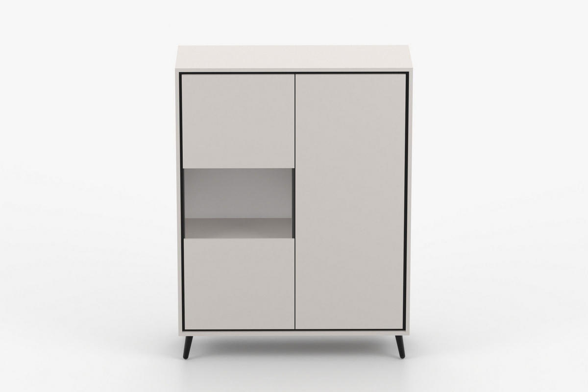 BARSCHRANK FRESSO 100/135/40 cm in Kaschmir - Kaschmir, Holzwerkstoff (100/135/40cm) - Deine Möbel 24
