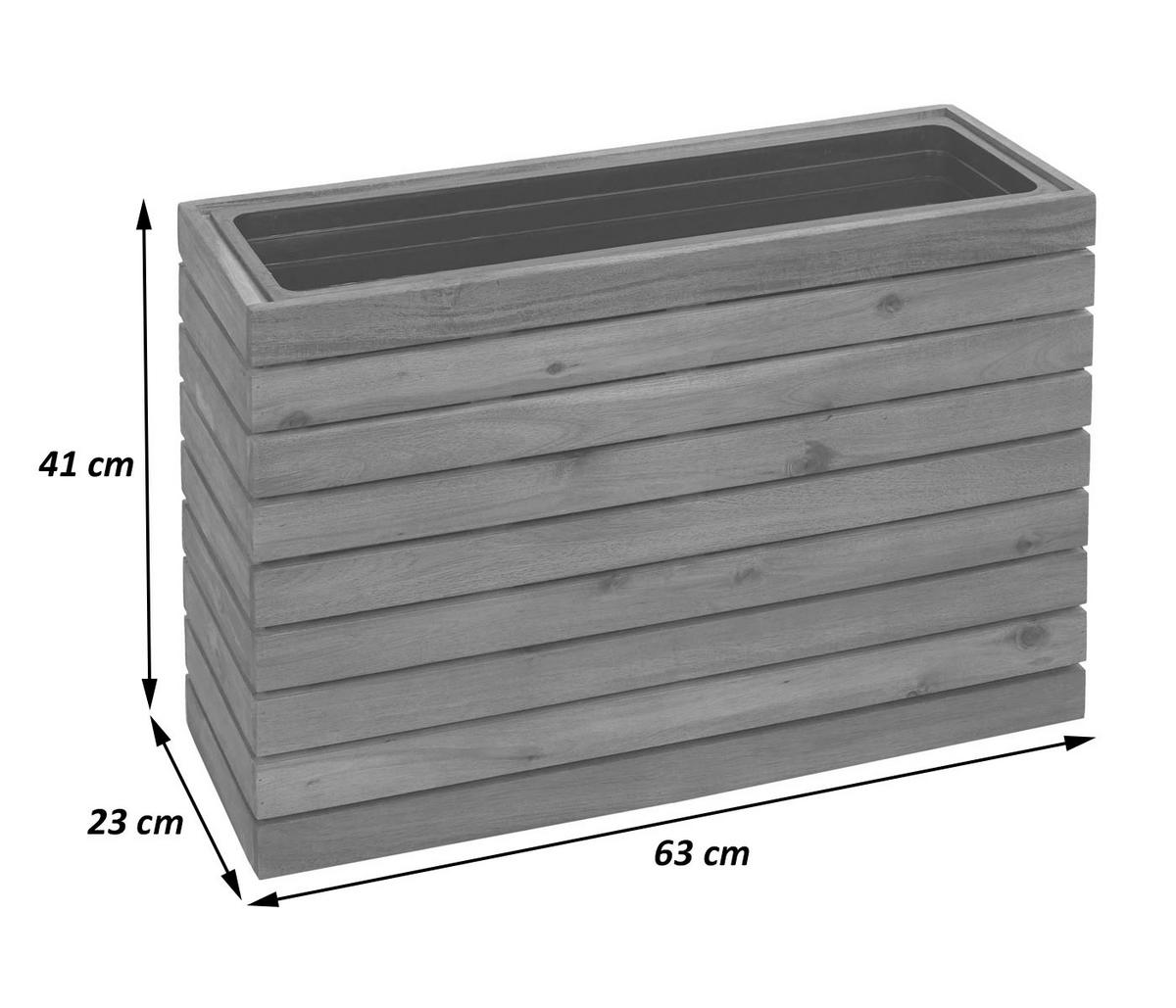 PFLANZKASTEN Braun - Braun, Holz (63/41/23cm) - MCW