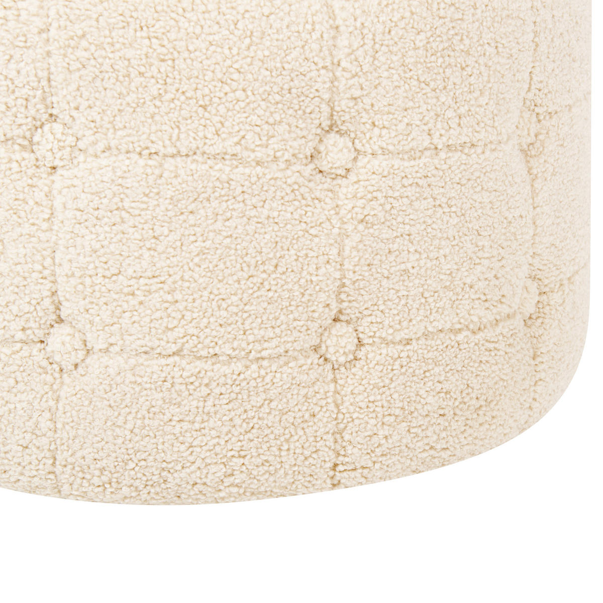 POUF Tampa 55/55/30 cm - Beige, Textil (55/30/55cm) - Beliani