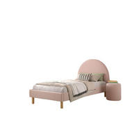 POLSTERBETT mit Hocker Karlotta 97x107x212 aus Holzwerkstoff in Rosa - Rosa, Holzwerkstoff (90/200cm) - 58aufmkessel