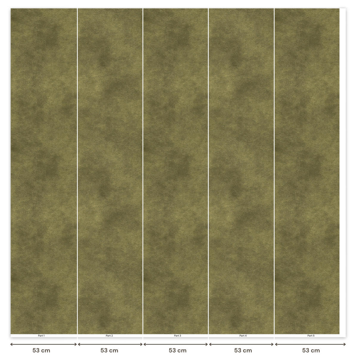 TAPETE - Textur - Abstrakt - Grün - 280x260 cm - Olivgrün, Papier (280/260cm) - OnlyWow