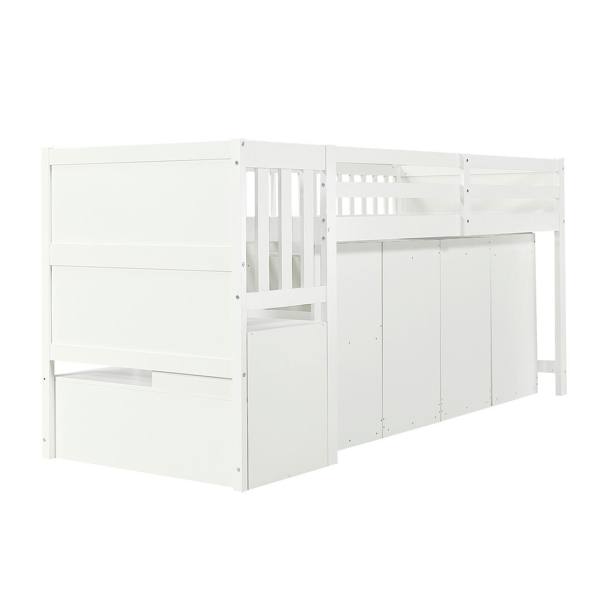 HOCHBETT 90/200 cm Weiß - Weiß, Holz - Raumix