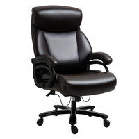 CHEFSESSEL DE-05105 Dicke Polsterung, Wippfunktion & höhenverstellbar Braun - Braun, Metall (83/122/72cm) - ComfortXL