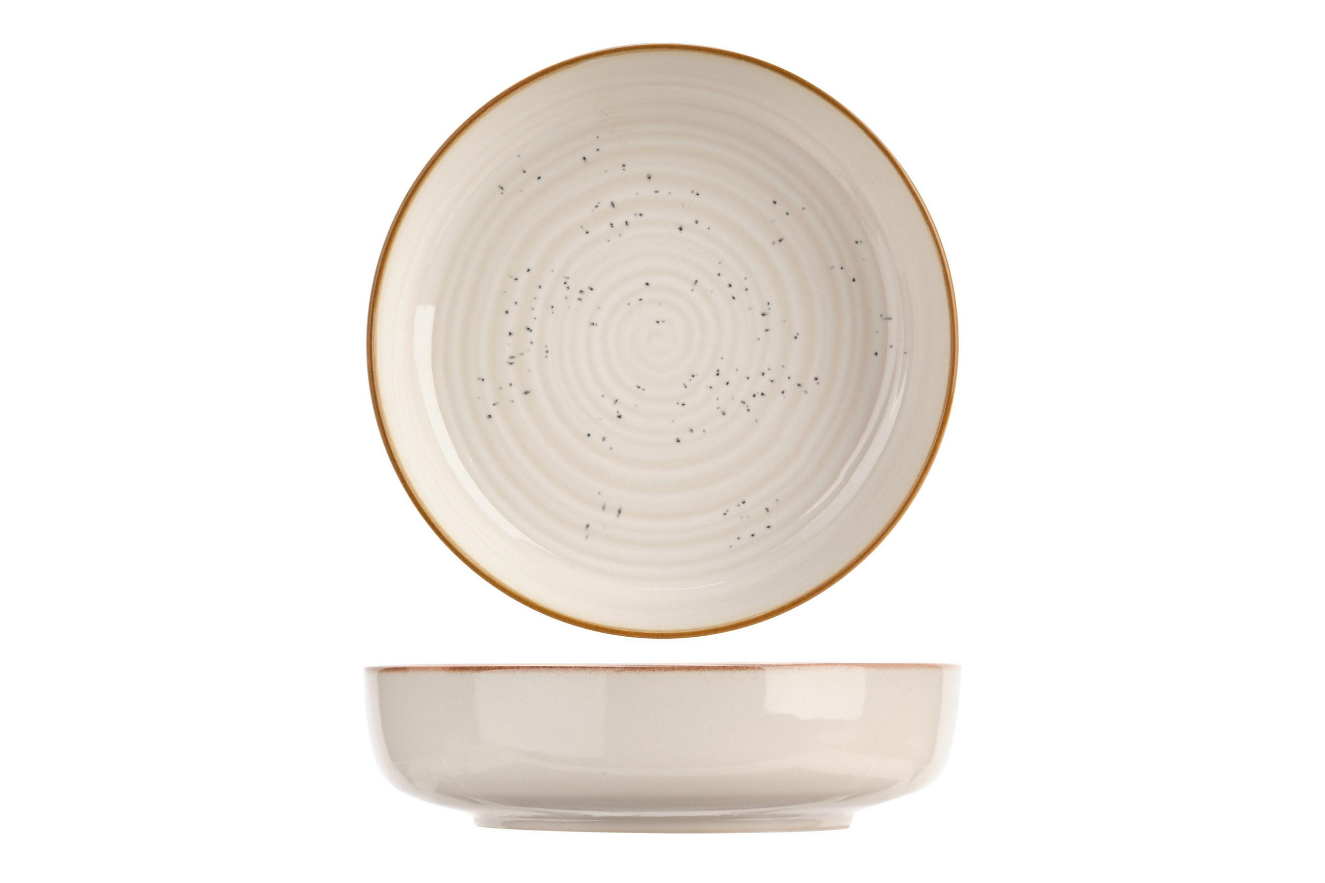 TIEFER TELLER Tief Teller Baltic Vanilla ø 18 cm - Creme, Keramik (18.5cm) - Cosy & Trendy