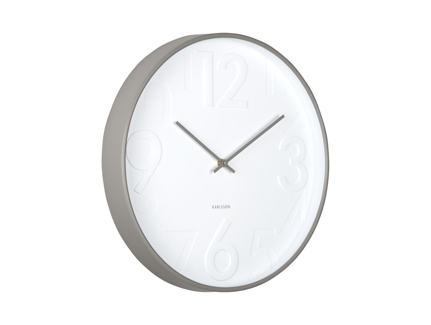 WANDUHR Ayuno Ø40 cm - Grau, Kunststoff (40/5/40cm) - Karlsson