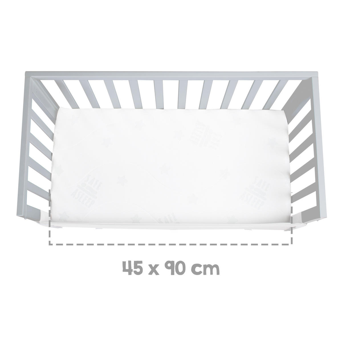 BEISTELLBETT roba Style grau 3in1 Set 90 x 45 cm - Taupe, Holzwerkstoff (45/90cm) - Roba