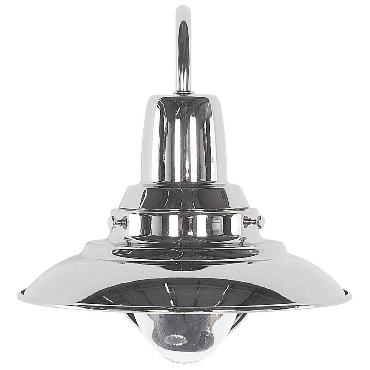 WANDLEUCHTE Luza 20/20/21 cm - Silberfarben, Metall (20/21/20cm) - Beliani