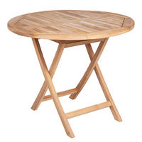 GARTENTISCH EMPIRE TEAK Teakholz rund Natur 90 cm - Braun, Holz (90/90/75cm) - riess-ambiente