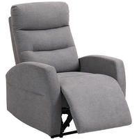 RELAXSESSEL, Fernsehsessel mit Liegefunktion, Dunkelgrau - Dunkelgrau, Kunststoff (93/103/76cm) - HOMCOM