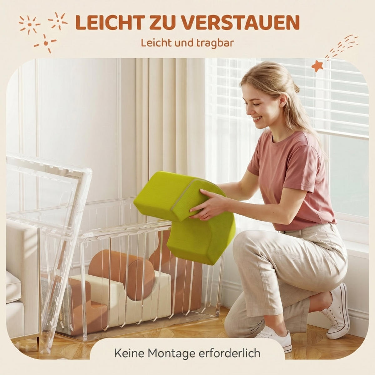 KONSTRUKTIONSSPIELZEUG Bausteine - Multicolor, Textil (35/36/177cm) - Korfee