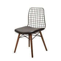 STUHL SHEFFIELD mit Metallgestellt - Schwarz, Leder/Metall (43/78/46cm) - Stuhlmann