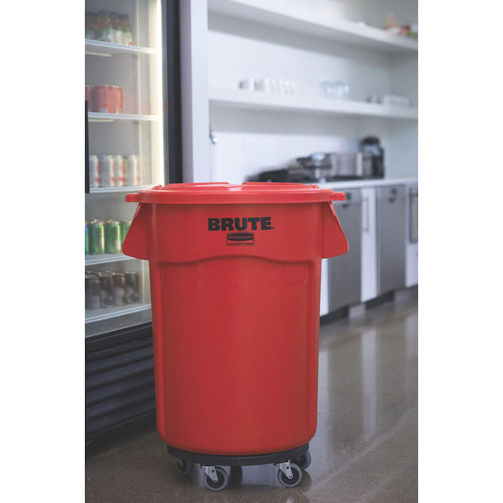 MÜLLEIMER 166,5 Liter 79,6x71,7x61,2 cm Kunststoff Rot - Rot, Metall (71.7/79.6/61.2cm) - PROREGAL