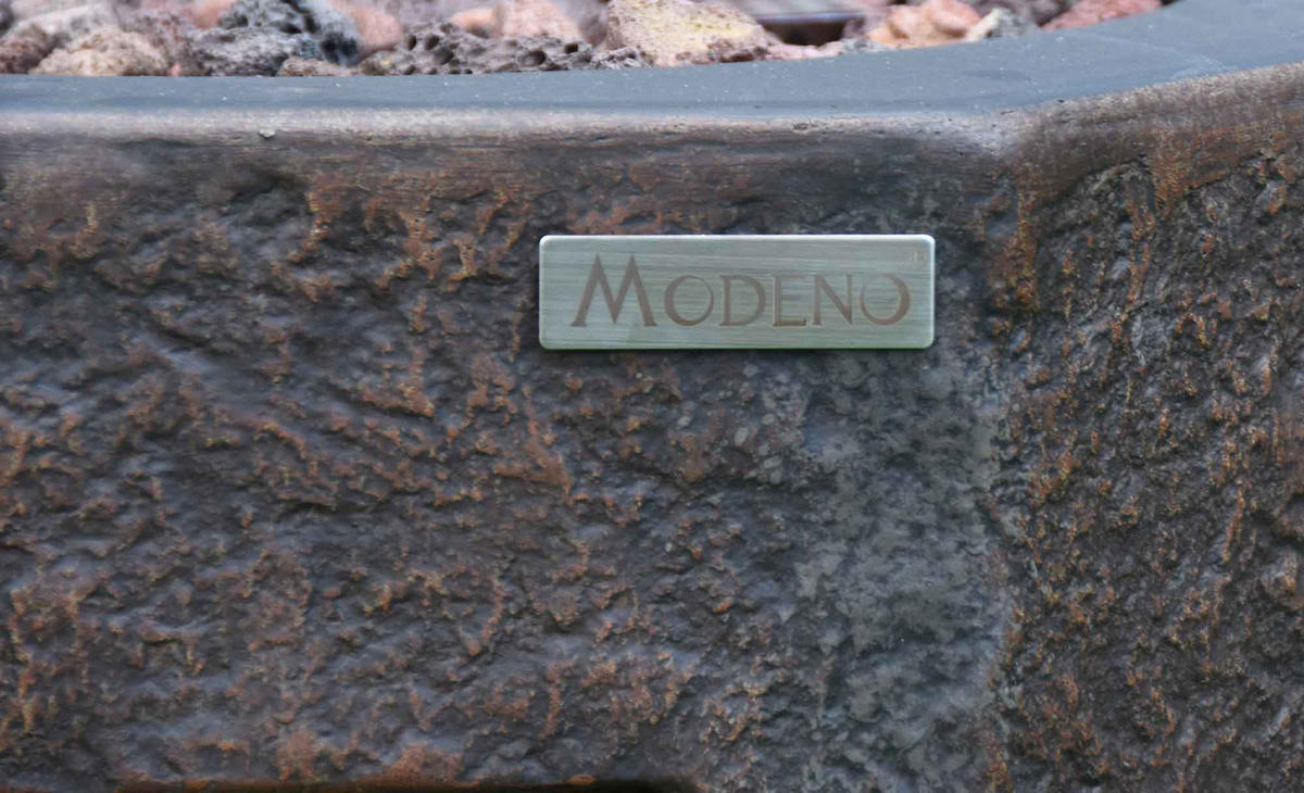 FEUERSTELLE Tambora in Basalt-Optik aus Faserbeton - Dunkelgrau, Stein (57/78/57cm) - Elementi