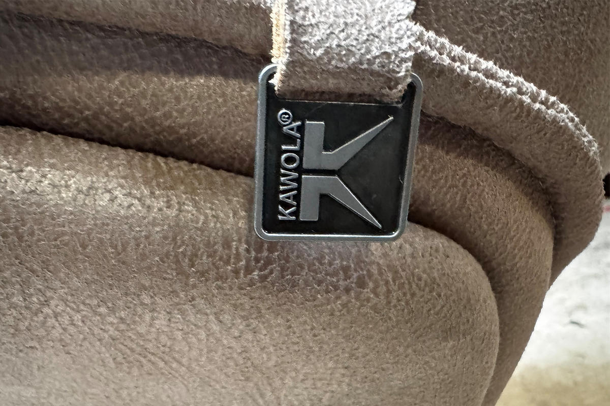 RELAXSESSEL-SET JOSIANE Anthrazit Lederfaserstoff Relaxfunktion - Anthrazit/Schwarz, Leder/Metall (78/107/87cm) - KAWOLA