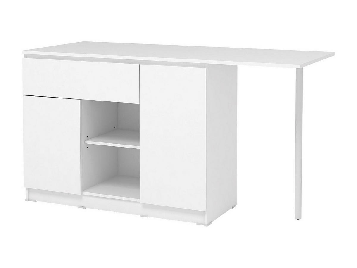 KÜCHENINSEL mit 2 Türen, 1 Schubladen & 2 Regalfächern - Weiß - TUNORI - Weiß, Holz (169.8/90.5/70cm) - Vente-Unique