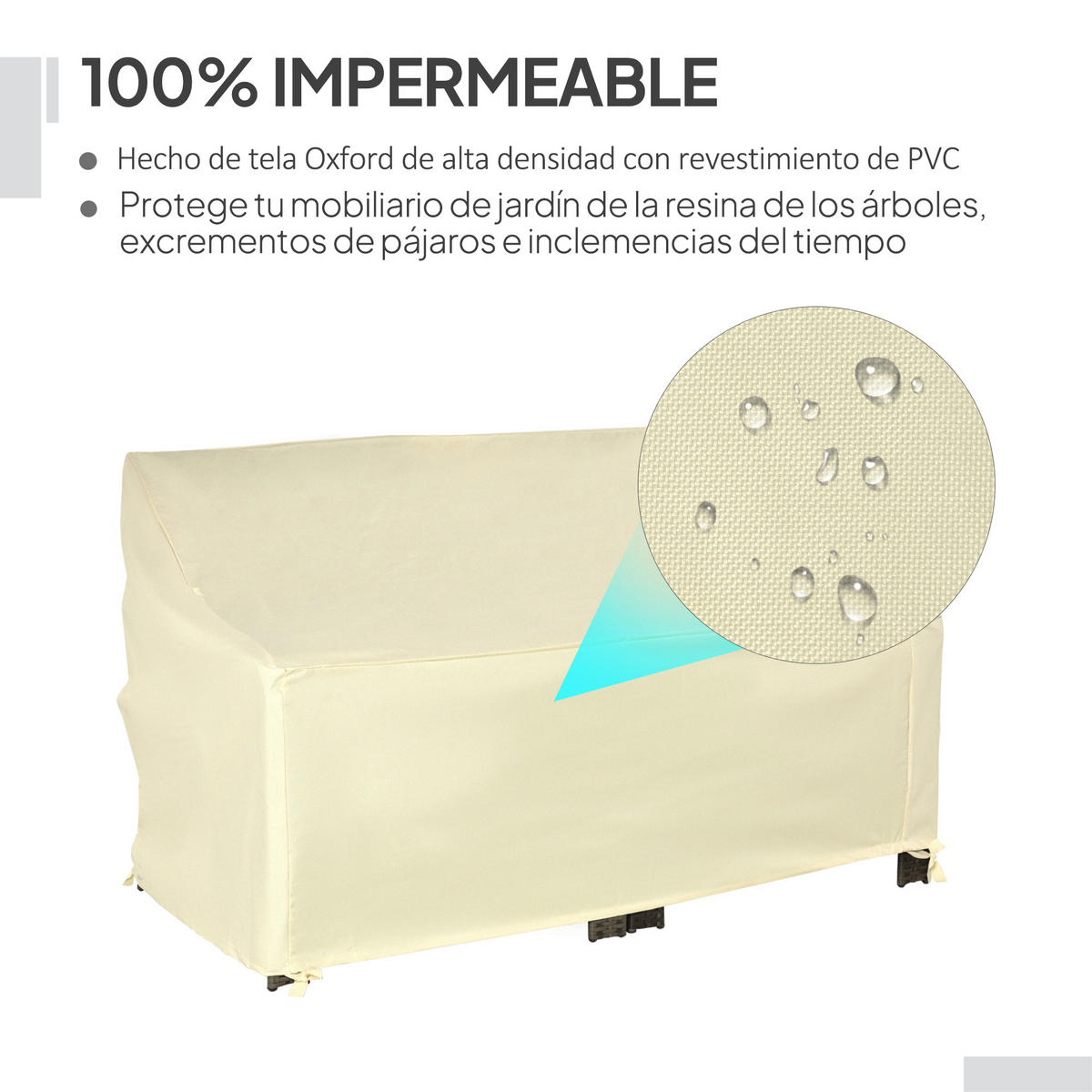 SCHUTZHÜLLE Creme 1 Stück - Beige, Kunststoff/Textil (140/94/84cm) - GiPP