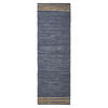FLICKENTEPPICH-LÄUFER aus Recycling-Leder 66/200 cm - Grau, Leder (66/200cm) - Homescapes
