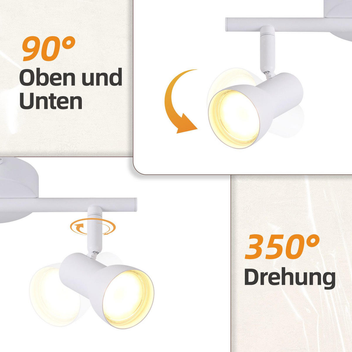 DECKENLEUCHTE Lewter 25.5/8/15.5cm - Weiß, Metall (25.5/8/15.5cm) - Nettlife