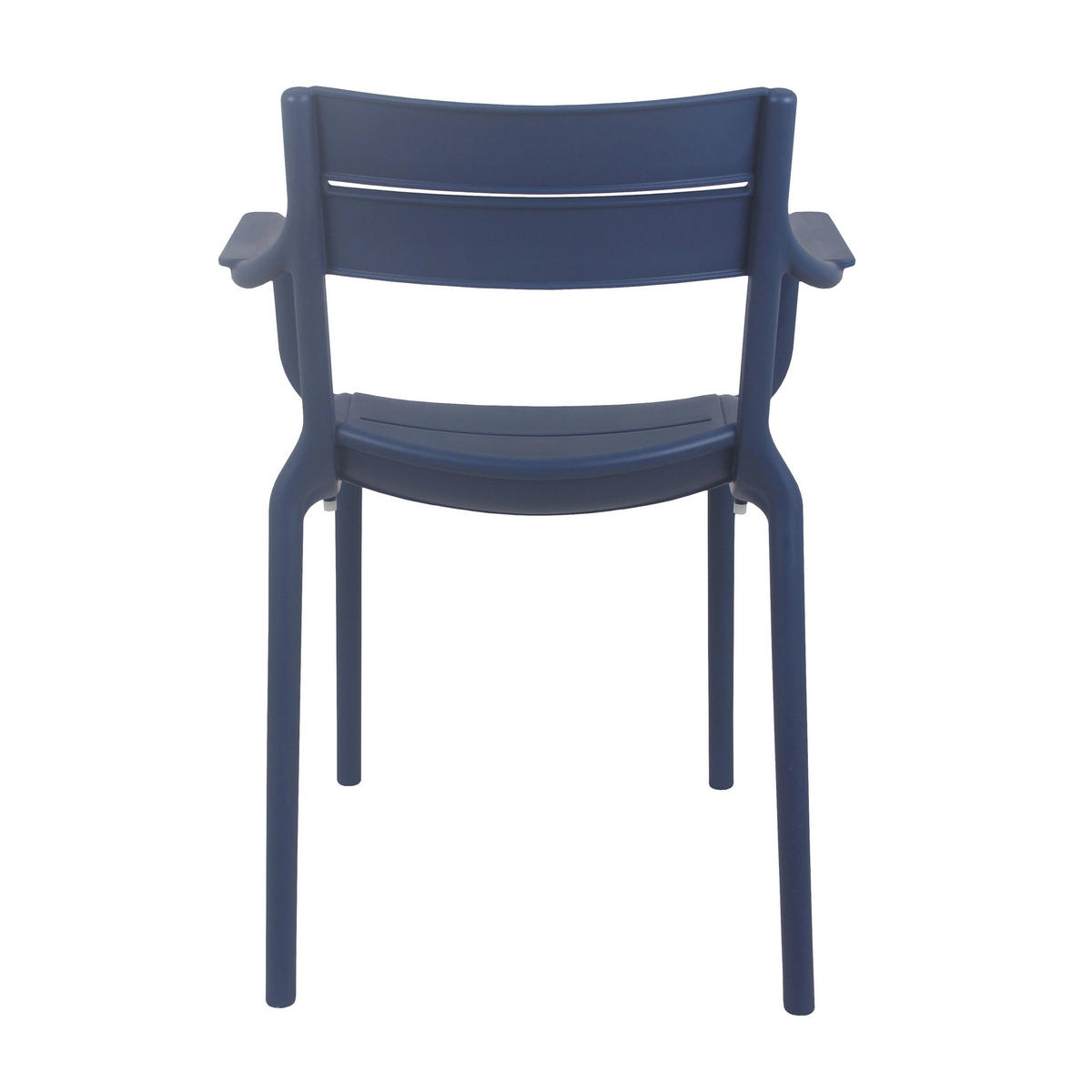 GARTENSTUHL 4-tlg., Blau - Blau, Kunststoff (50/82/54cm) - Oviala