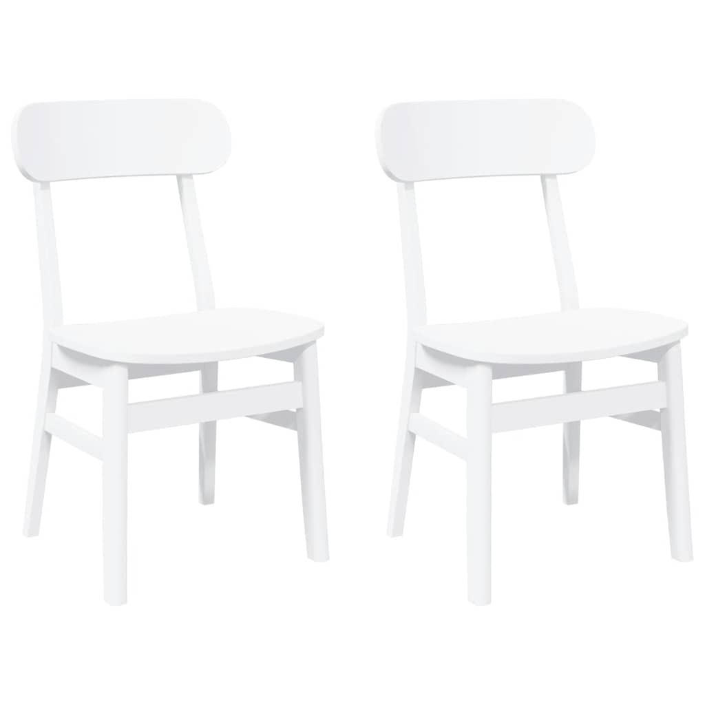STUHL-SET 2 Stk Falkenhain 46/81.5/47 cm - Weiß, Holz (46/81.5/47cm) - ZMH