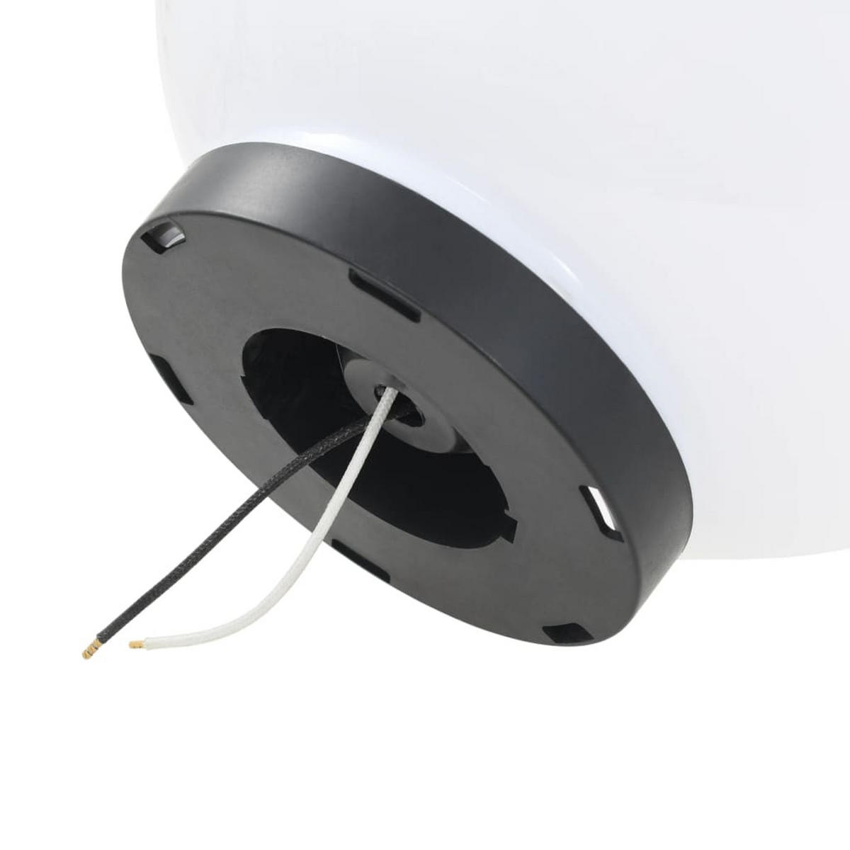 LED-GARTENLEUCHTEN 2Er Set Kugelförmig 25 Cm Pmma - Weiß, Kunststoff (25/25/25cm) - vidaXL