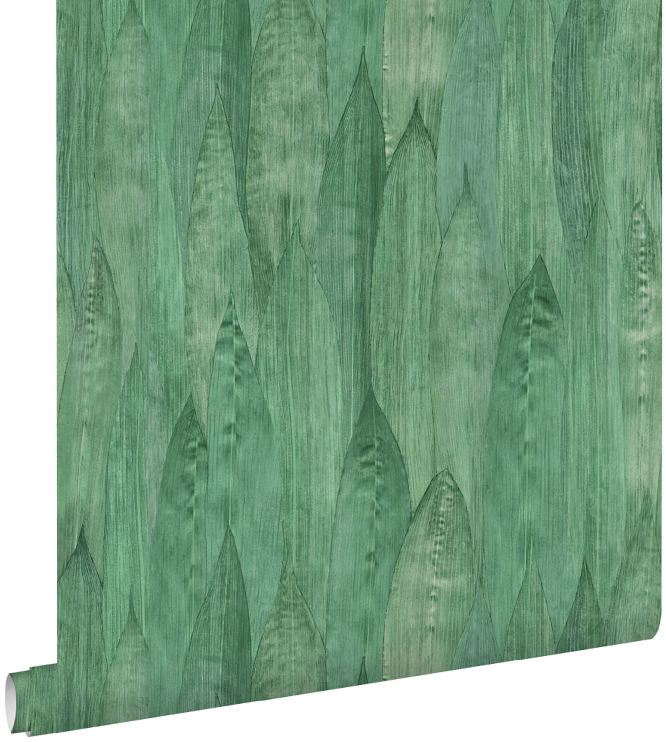 TAPETE Blätter 53 cm x 10.05 m - Grün, Papier (53/1000cm) - ESTAhome
