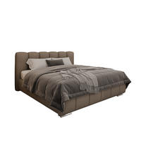 POLSTERBETT Zaira 180x200cm – Elegantes Polsterbett für modernen Wohnstil , ohne matratze, braun - Braun, Holz (180/200cm) - Homesy