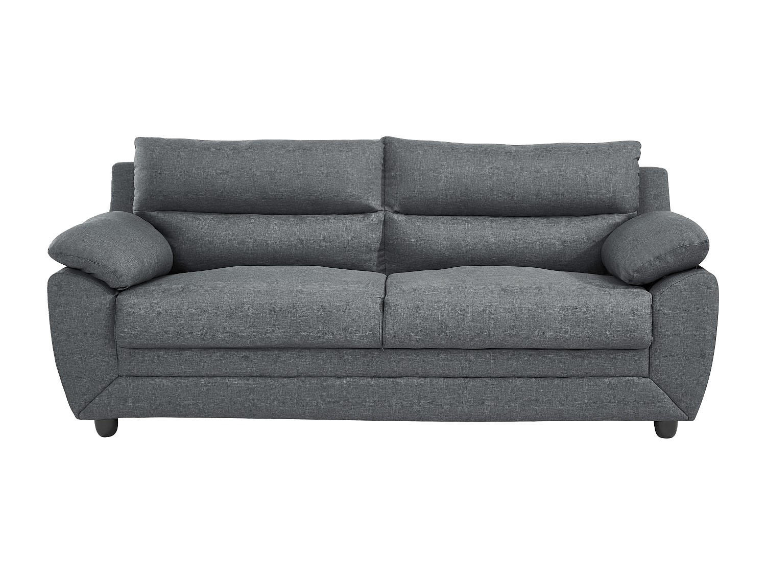 SOFA ohne Schlafmöglichkeit - 3 Personen - Stoff - Anthrazitgrau - - Anthrazit, Textil (201/88/82cm) - Vente-Unique