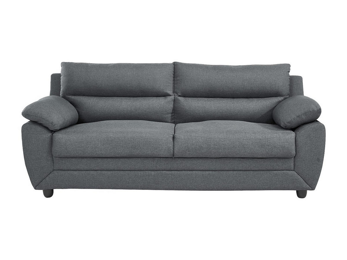 SOFA 3-Sitzer - Stoff - Anthrazit - MANOA - Anthrazit, Textil (201/88/82cm) - Vente-Unique