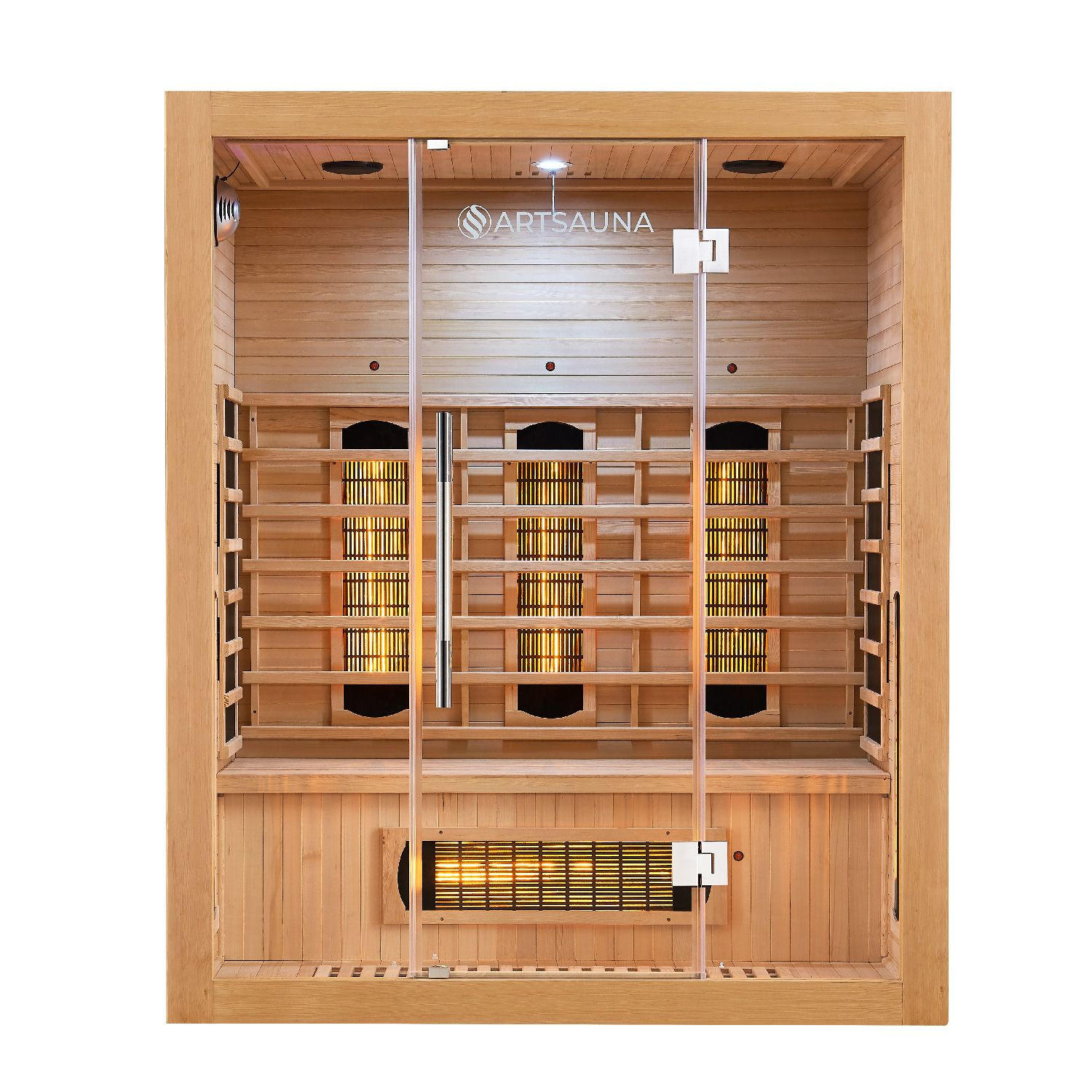 INFRAROTKABINE Kiruna160 mit Dual Technologie - Naturfarben, Holz (160/190/105cm) - Artsauna