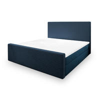 POSTEL BOXSPRING ALORIA 160x200 cm, s matrací a úložným prostorem, modrá - modrá, kompozitní dřevo/textil (160/200cm) - MASSENO