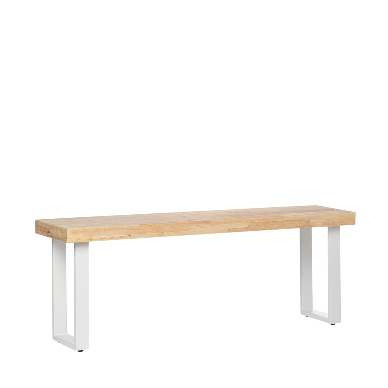 BANK Alys Natürlich 120 cm x 47 cm - Naturfarben/Weiß, Holz (120/47/34cm) - Klast Home