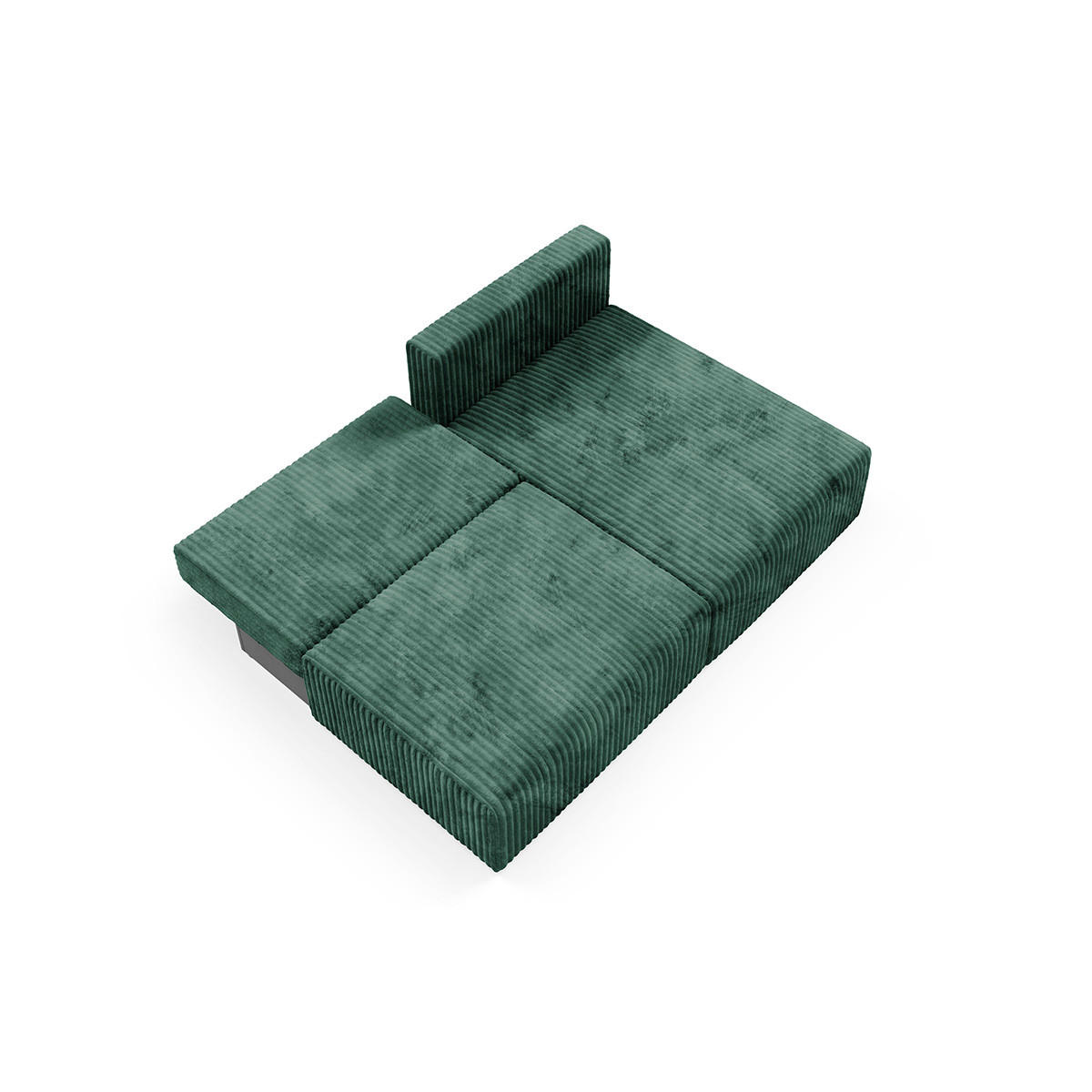 ECKSOFA Angela 3 Sitzplätze Tannengrün - Grün, Holz (210/149cm) - Petits-meubles