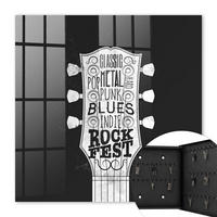 SCHLÜSSELBOX Schwarz 30x30 cm- Türöffnung nach rechts - Rockfest - Schwarz, Metall (30/30/5cm) - TULUP