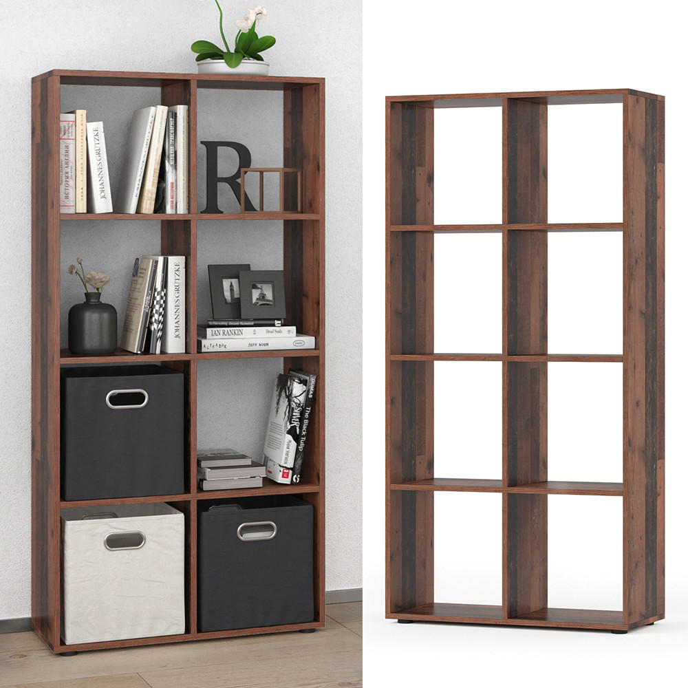 RAUMTEILER Scutum Antikholz 143 x 72 cm - Eichefarben, Holzwerkstoff (143/72/29cm) - Vicco
