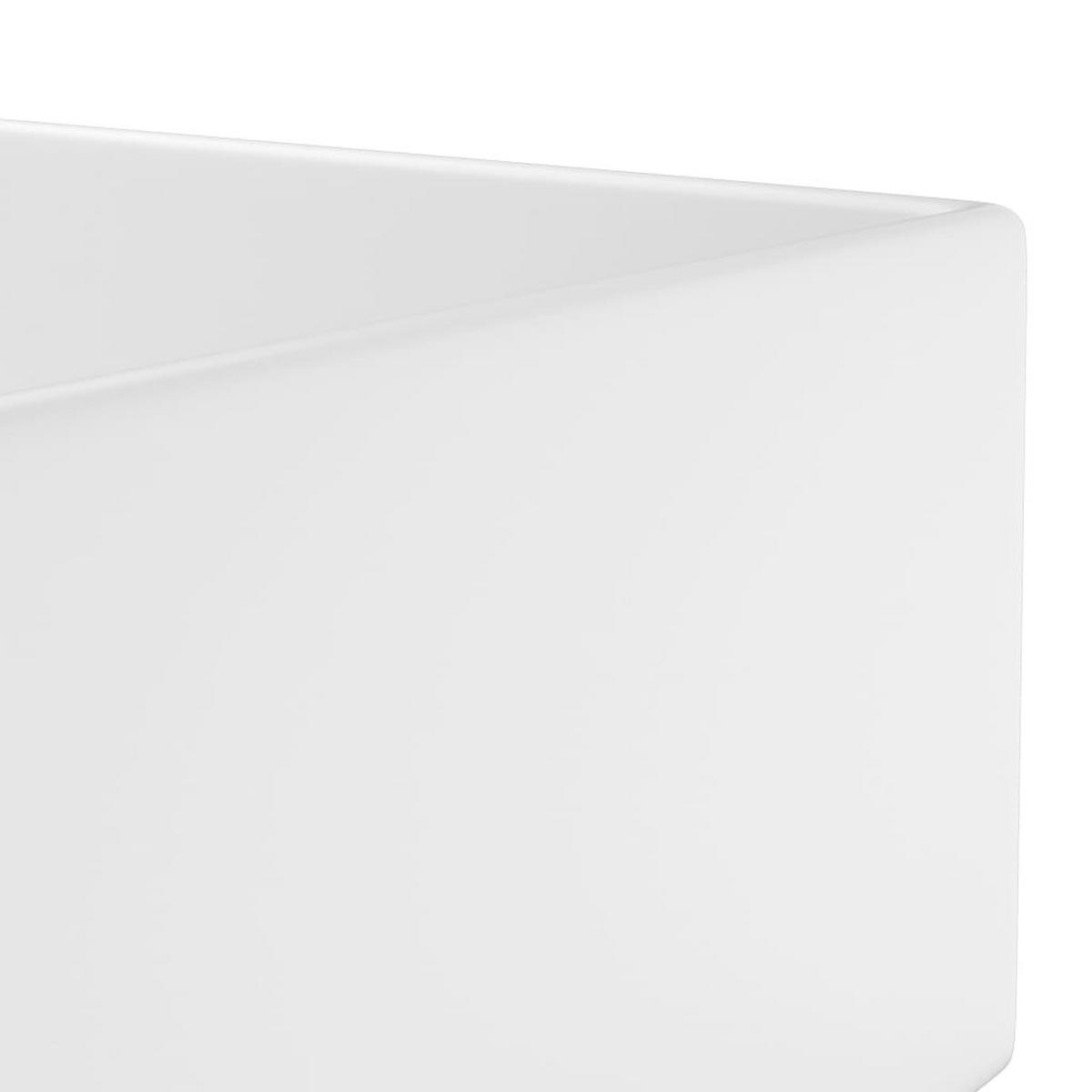 WASCHBECKEN Langner 48/25/15 cm - Weiß, Keramik (48/15/25cm) - Nettlife