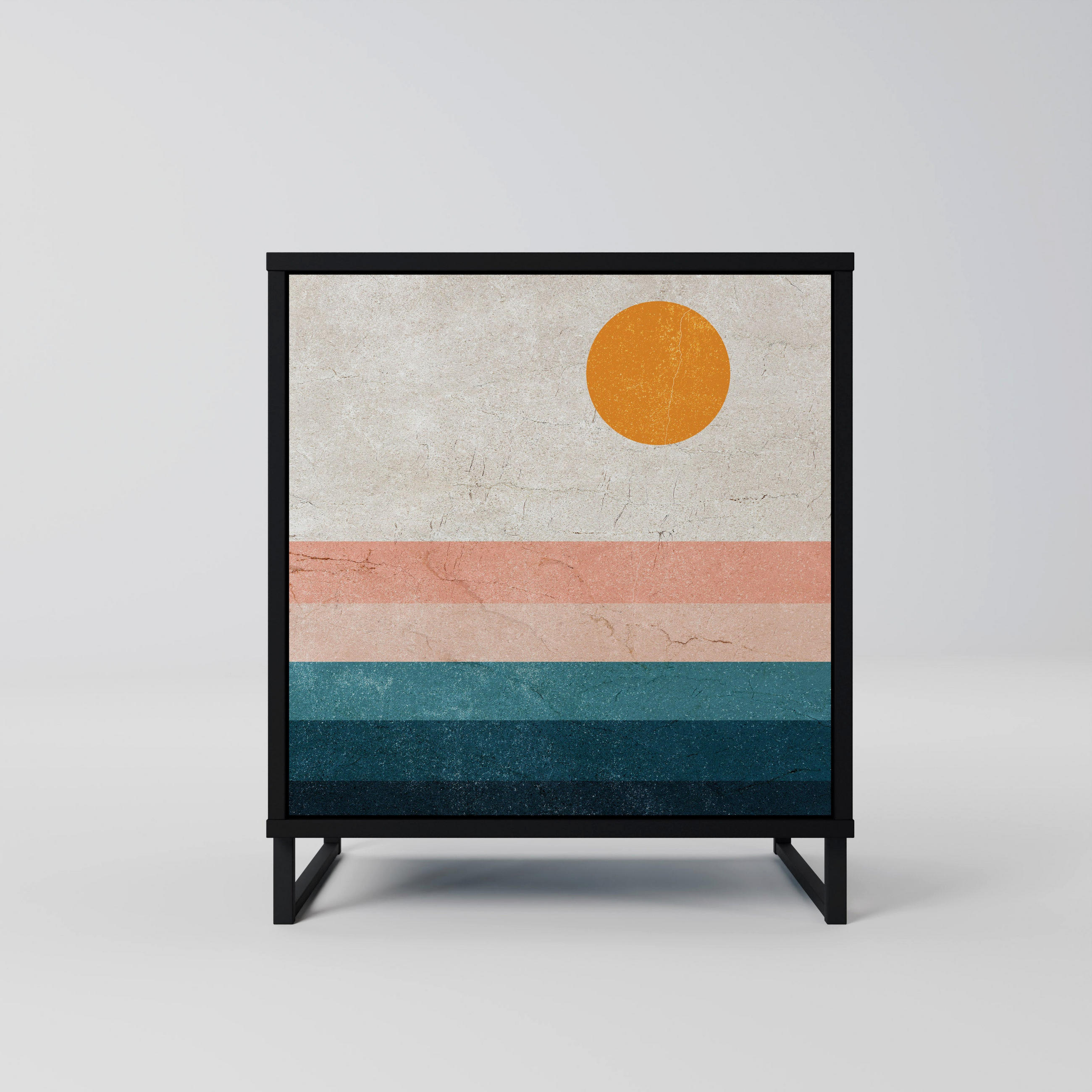 SpaceRebels Sideboard Schwarz 57.5x67.5x42 cm