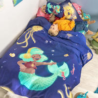 BETTBEZUG set 2 teiliges Happy mermaid 180x220 cm (Komfortgrösse) - Multicolor, Textil (180/220cm) - Happy Friday
