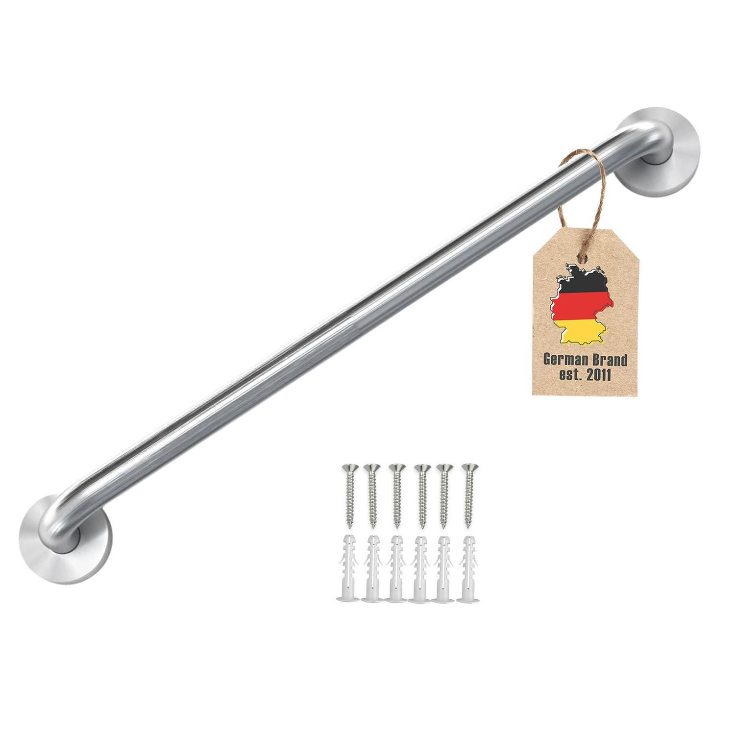 HANDTUCHHALTER 80/1.9 cm (Gebürstet) - Silberfarben, Metall (5/7/80cm) - Intirilife