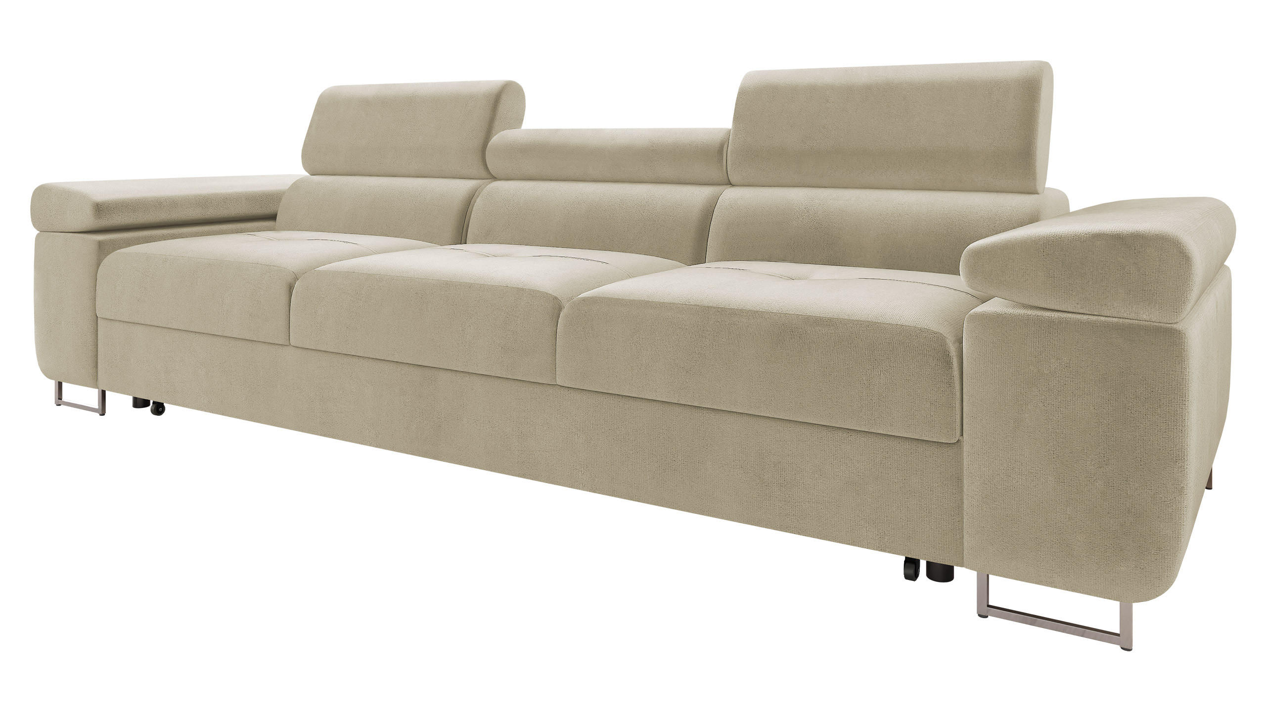 SCHLAFSOFA Torezio 3 Bis - Beige, Holz/Textil (263/90/102cm) - MIRJAN24
